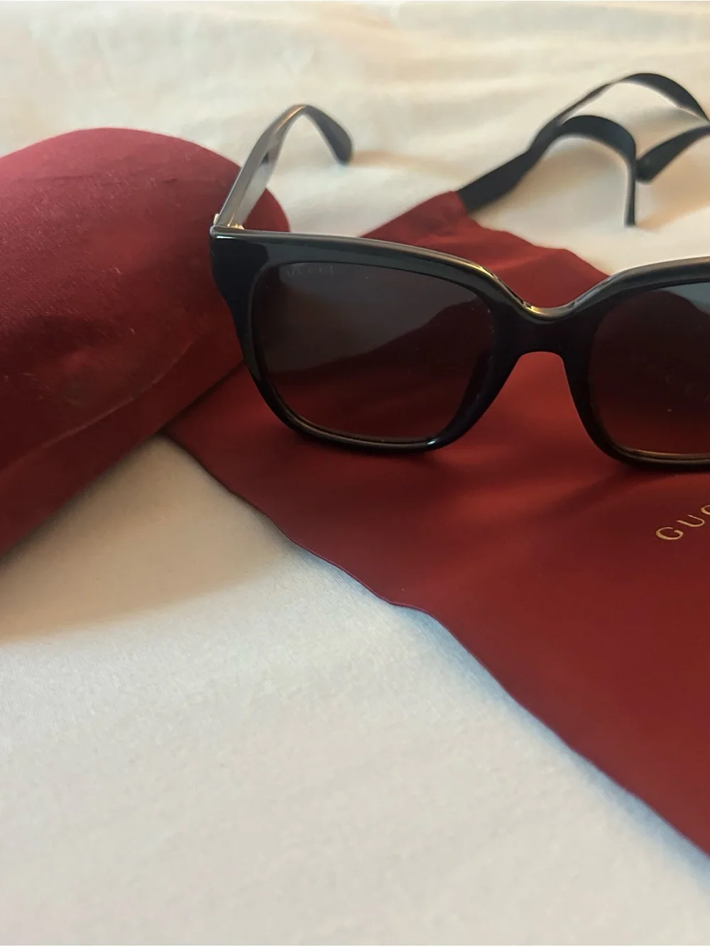 Gucci Black Gradient Lens Women's Sunglasses